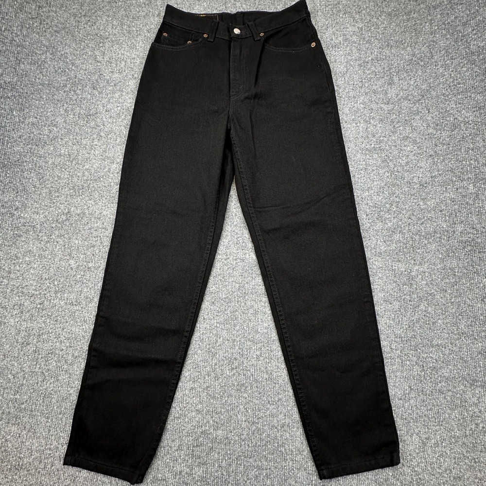 Levi's 512 Slim Fit Tapered Leg Jeans Womens 8‎ S Black Vintage 90s Y2K USA Made